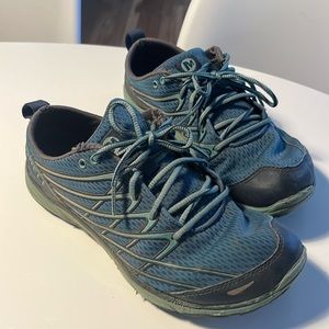 Merrell sneakers.
